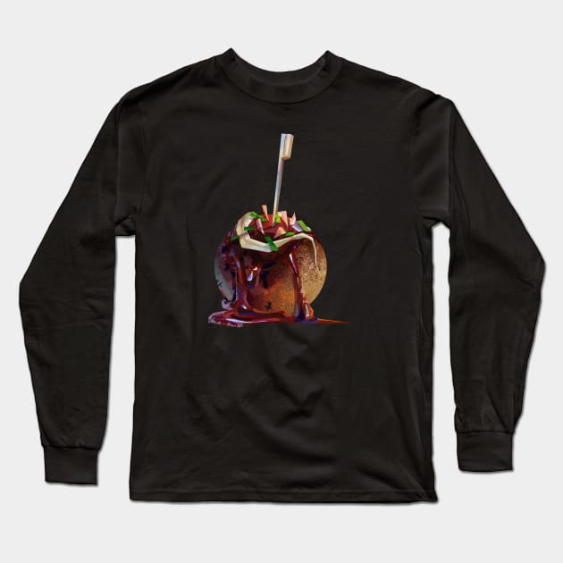 Takoyaki - Octopus Balls - たこ焼き - 蛸焼 Long Sleeve T-Shirt by banditotees